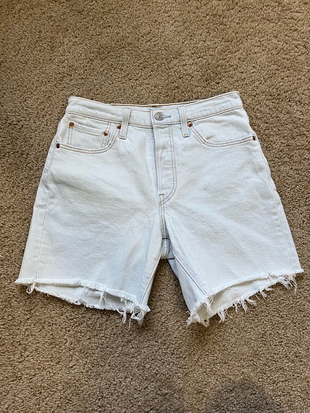 Levi’s 501 Light Wash Denim Cutoff Shorts